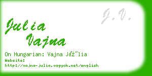 julia vajna business card